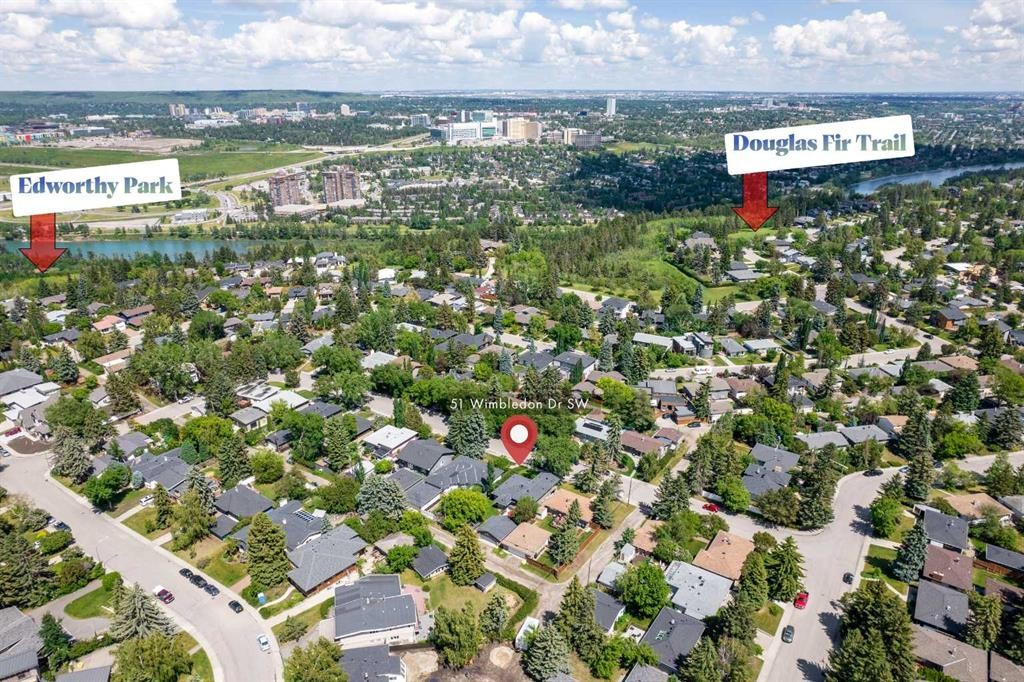 51 Wimbledon Drive Sw, Calgary, AB - Outdoor With View