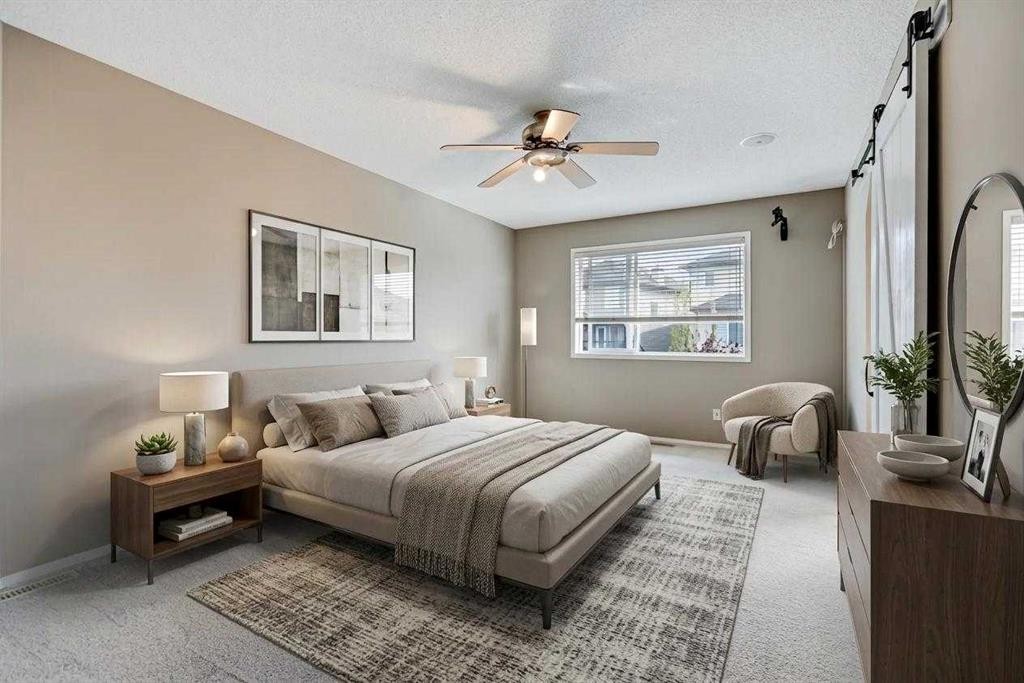 34 Kincora Drive Nw, Calgary, AB - Indoor Photo Showing Bedroom