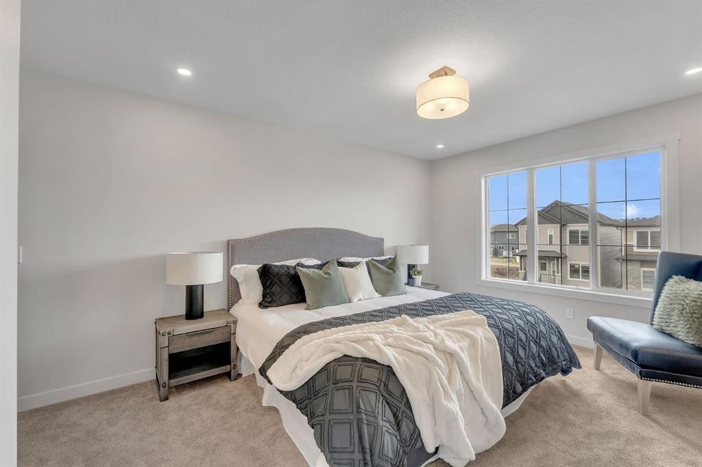 445 Lewiston Landing Ne, Calgary, AB - Indoor Photo Showing Bedroom