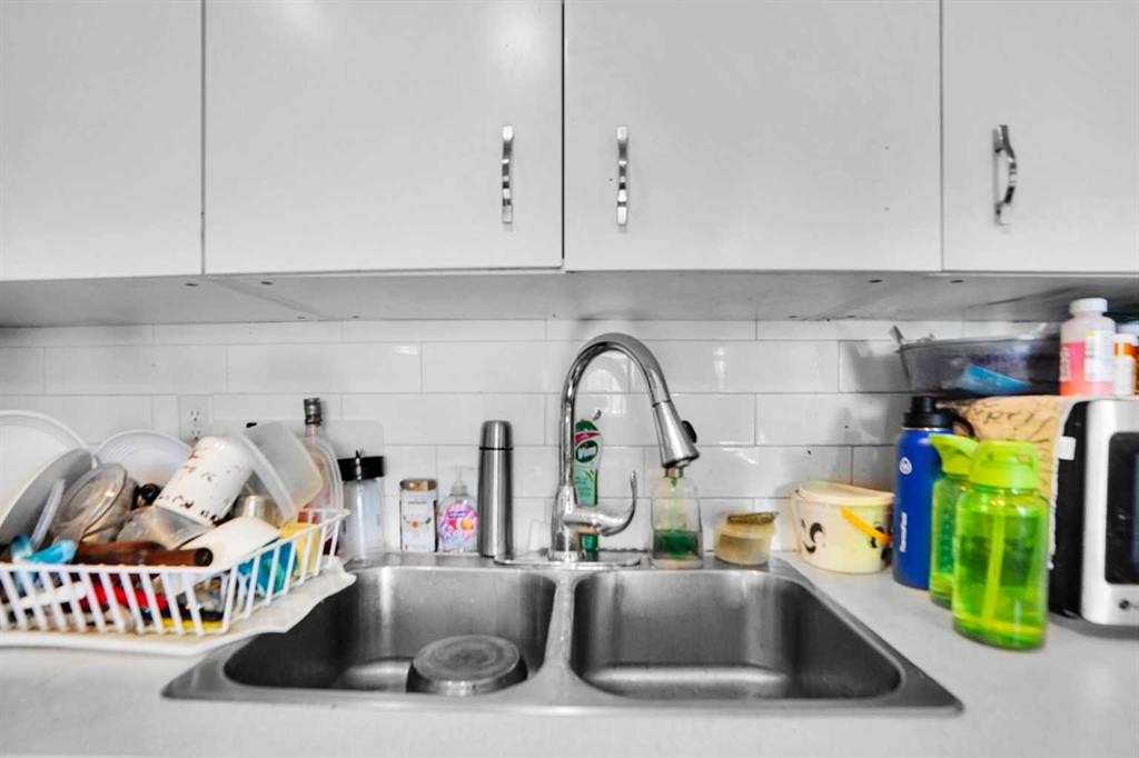 168 Castlebrook Drive Ne, Calgary, AB - Indoor Photo Showing Kitchen With Double Sink
