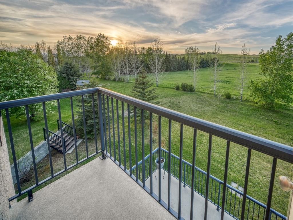 40 Blueridge Bay, Rural Rocky View County, AB - Outdoor With Balcony With View