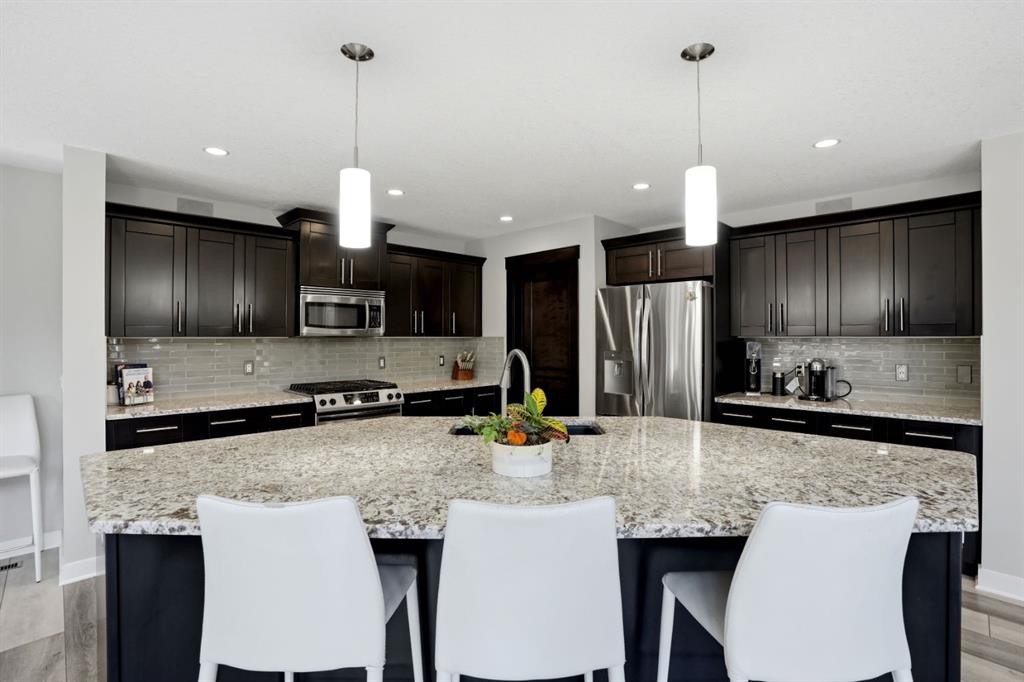 105 Cranridge Heights Se, Calgary, AB - Indoor Photo Showing Kitchen With Upgraded Kitchen