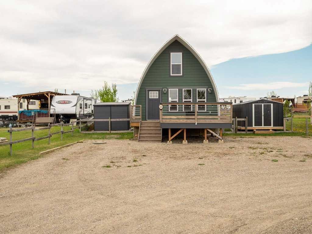 35 Mount Vista Drive, Hill Spring, AB - Outdoor With Deck Patio Veranda