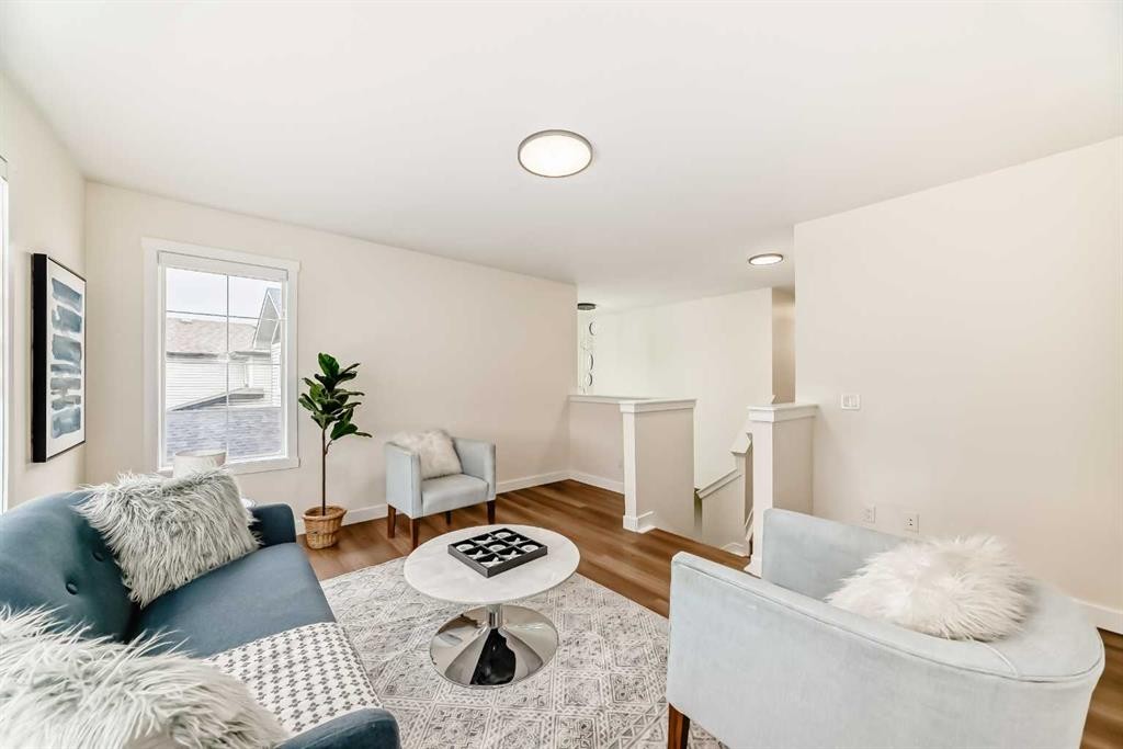936 Cranston Drive Se, Calgary, AB - Indoor Photo Showing Living Room