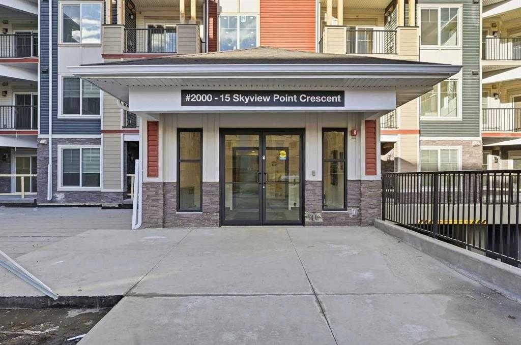 2406-15 Skyview Point Crescent, Calgary, AB - Outdoor With Balcony With Facade