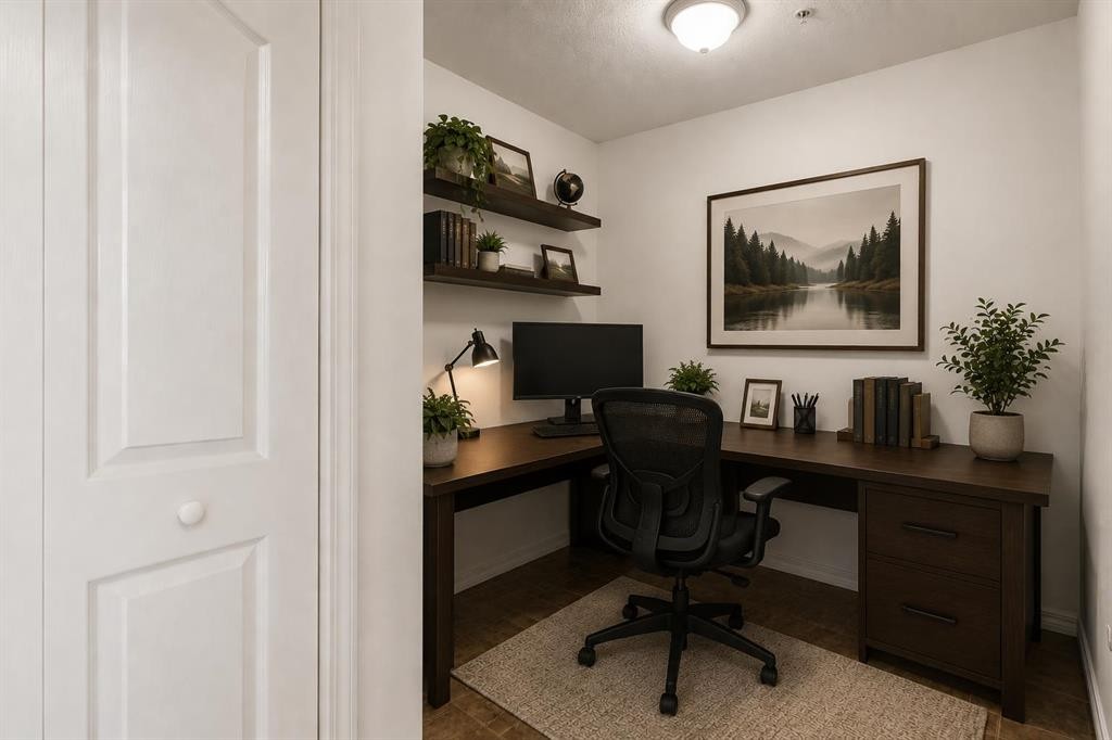 1128-2395 Eversyde Avenue Sw, Calgary, AB - Indoor Photo Showing Office