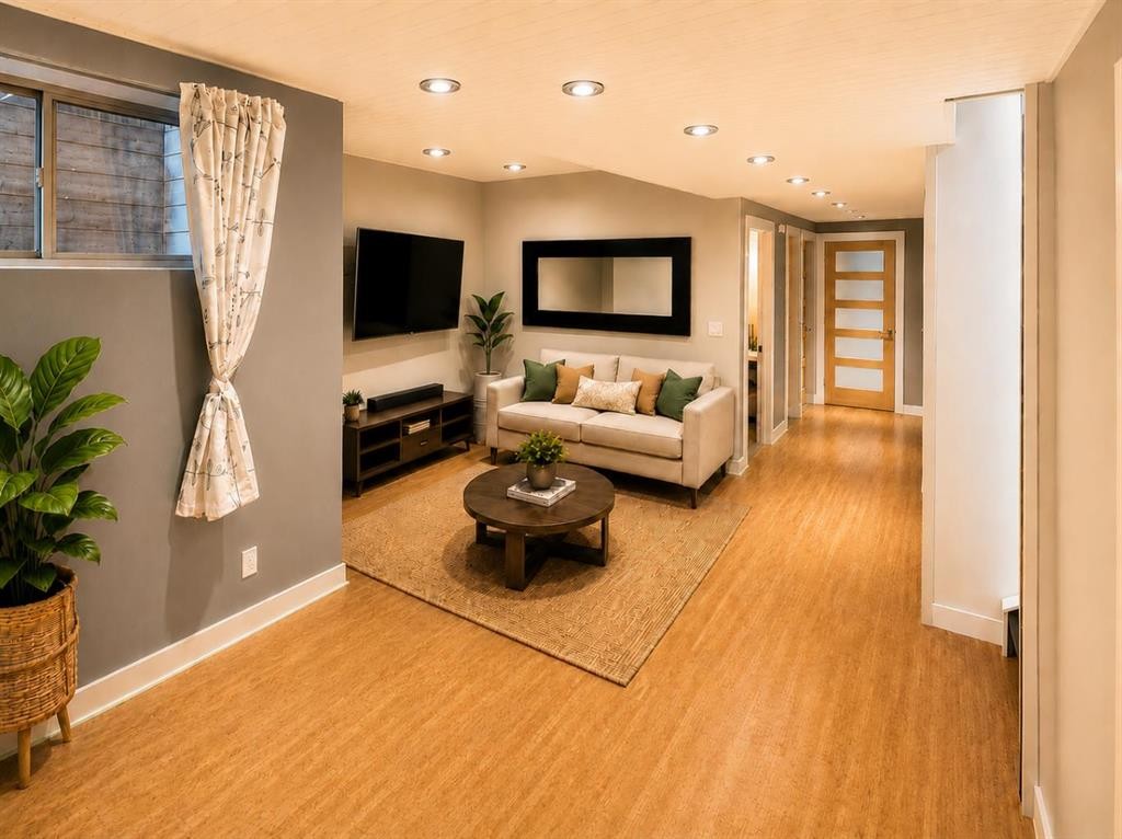 131 8 Avenue Ne, Calgary, AB - Indoor Photo Showing Other Room With Fireplace