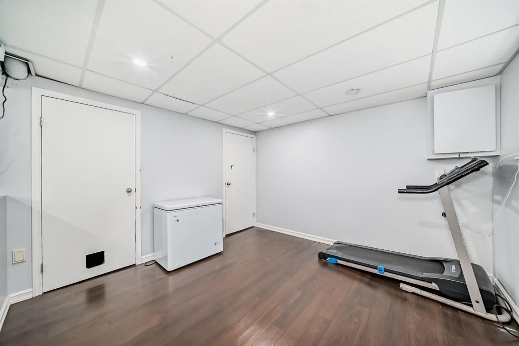 116 Pineson Place Ne, Calgary, AB - Indoor Photo Showing Gym Room