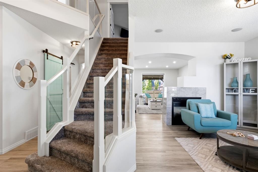 212 Willowmere Close, Chestermere, AB - Indoor With Fireplace