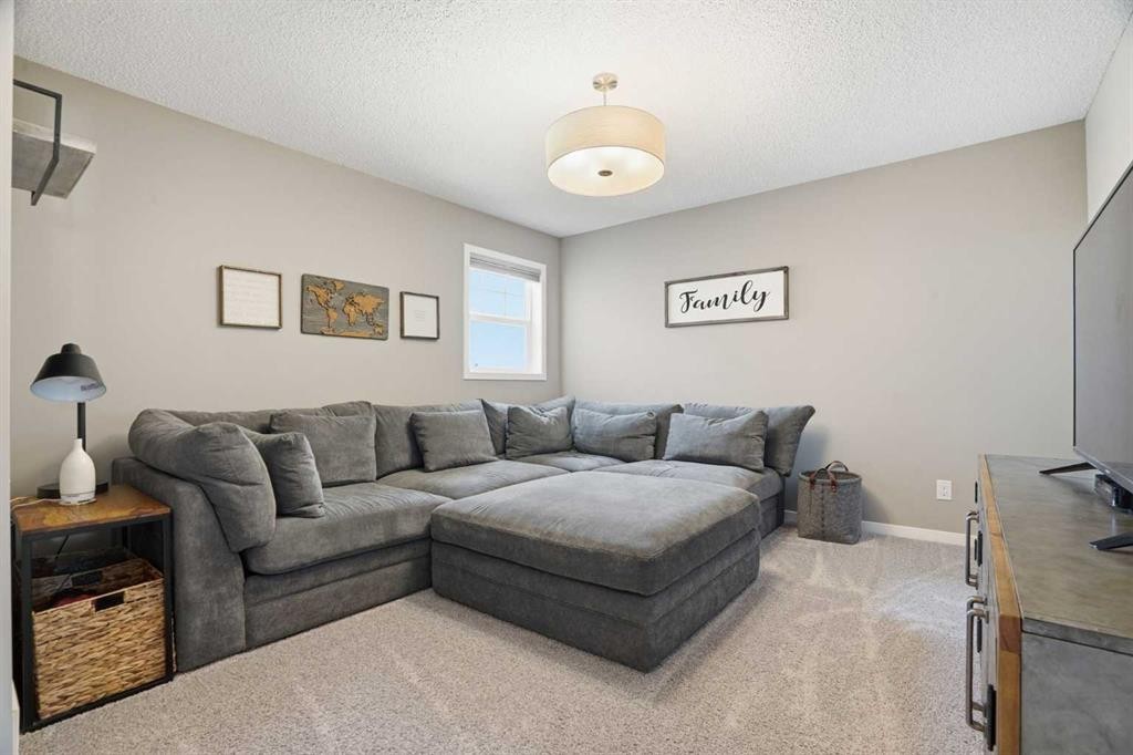 393 Masters Avenue Se, Calgary, AB - Indoor Photo Showing Living Room