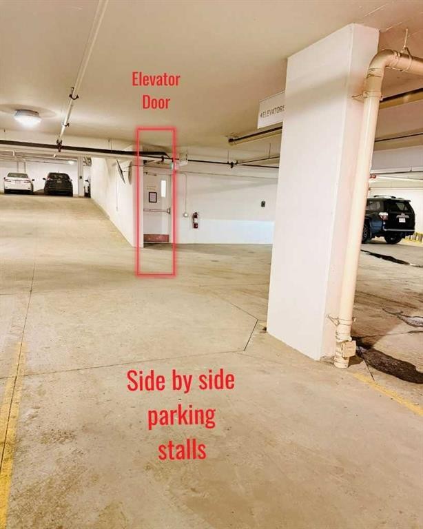717-8505 Broadcast Avenue Sw, Calgary, AB - Indoor Photo Showing Garage