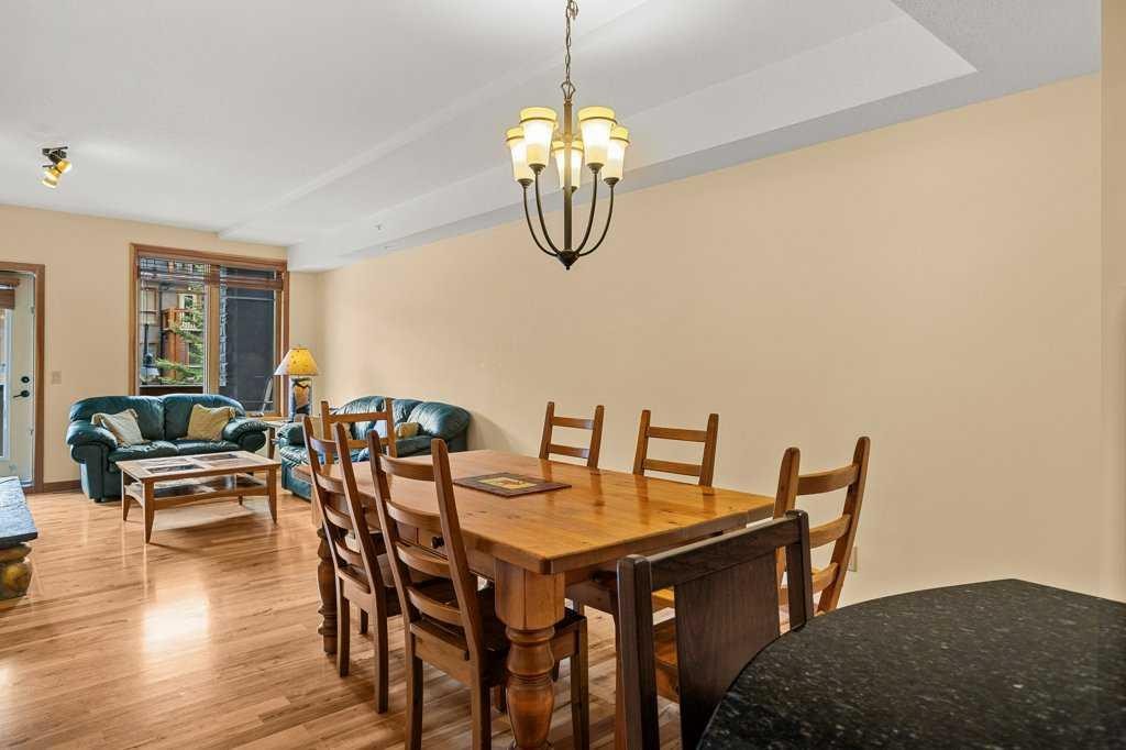 202-505 Spring Creek Drive, Canmore, AB - Indoor Photo Showing Dining Room