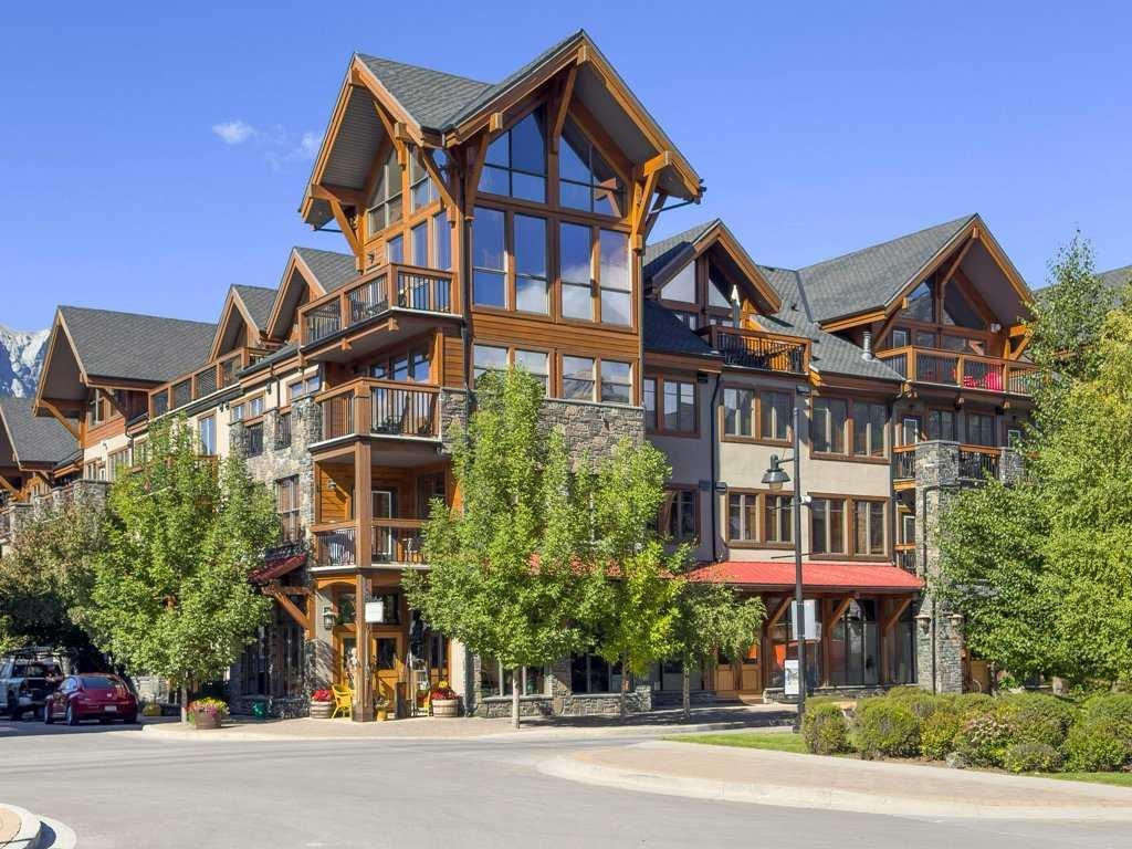 202-505 Spring Creek Drive, Canmore, AB - Outdoor With Facade