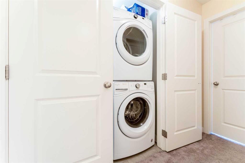 1402 Jumping Pound Common, Cochrane, AB - Indoor Photo Showing Laundry Room