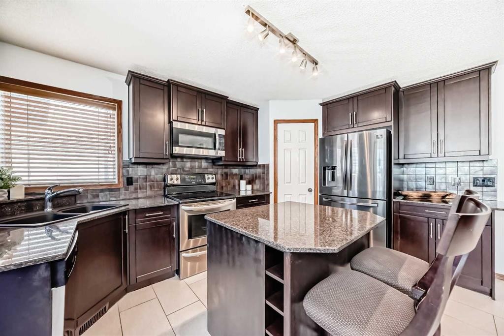 263 Coral Keys Drive Ne, Calgary, AB - Indoor Photo Showing Kitchen With Stainless Steel Kitchen With Double Sink