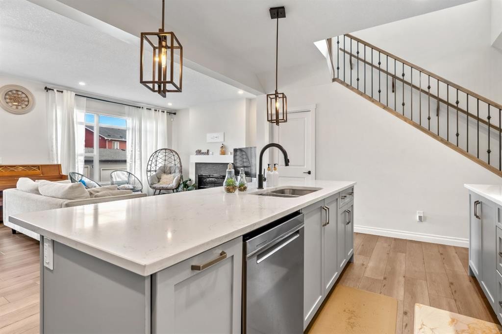 58 Sage Hill Heights Nw, Calgary, AB - Indoor Photo Showing Kitchen With Double Sink
