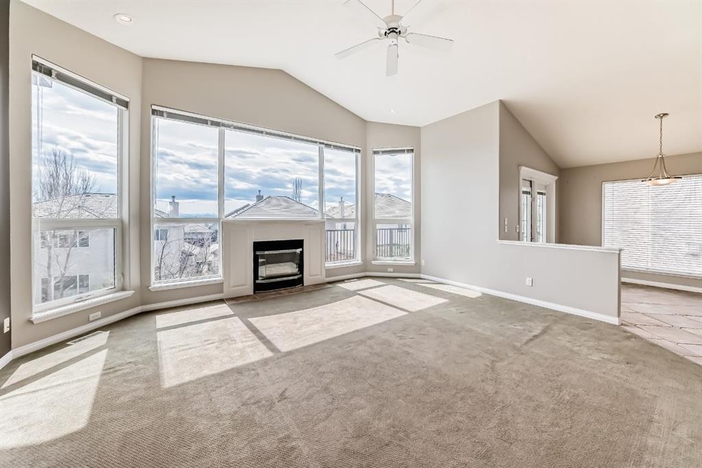 35 Arbour Vista Way Nw, Calgary, AB - Indoor With Fireplace