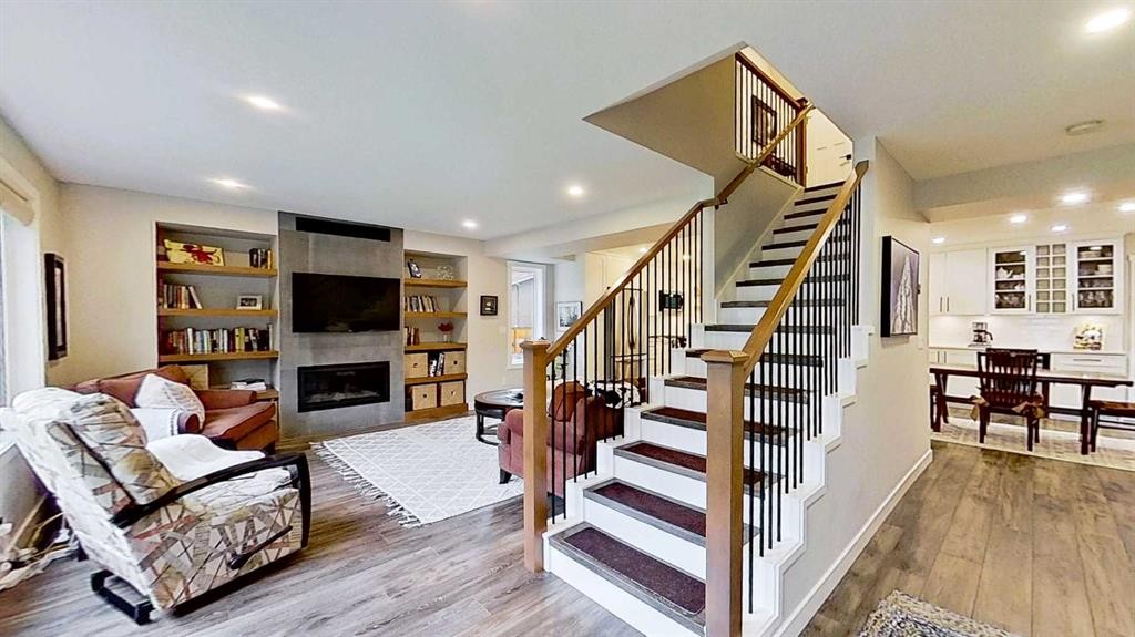 15 Echlin Court, Bragg Creek, AB - Indoor With Fireplace