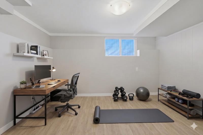 7115 Huntercrest Road Nw, Calgary, AB - Indoor Photo Showing Office