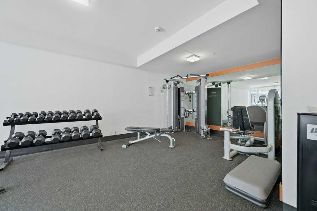 205-519 Riverfront Avenue Se, Calgary, AB - Indoor Photo Showing Gym Room