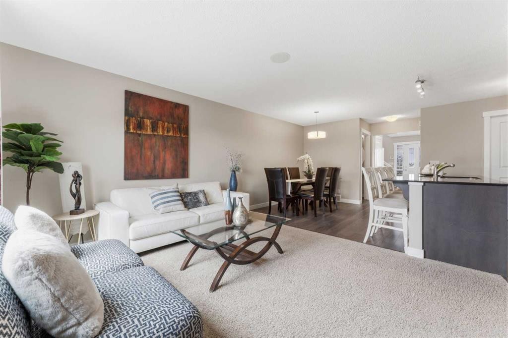 7 Skyview Ranch Lane Ne, Calgary, AB - Indoor Photo Showing Living Room