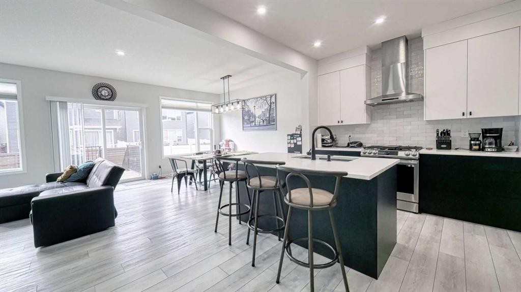 67 Setonstone Row Se, Calgary, AB - Indoor Photo Showing Kitchen With Upgraded Kitchen