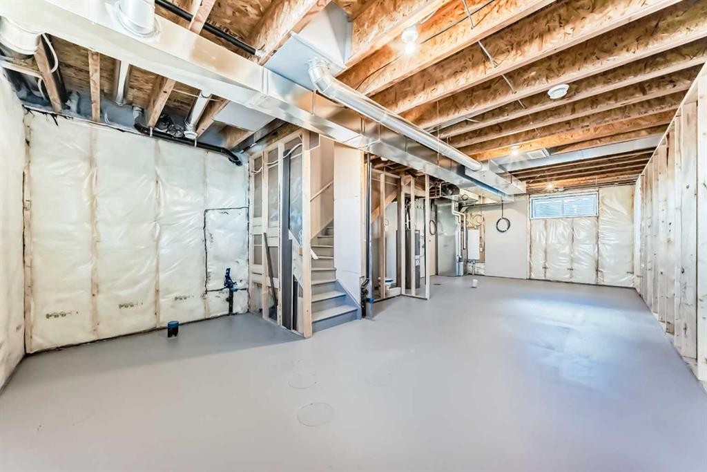 1342 Mahogany Boulevard Se, Calgary, AB - Indoor Photo Showing Basement