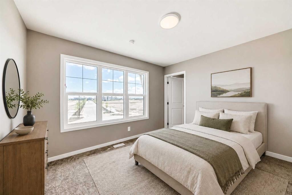 1342 Mahogany Boulevard Se, Calgary, AB - Indoor Photo Showing Bedroom