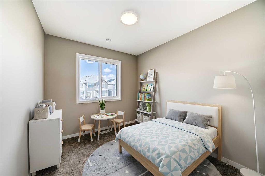 1342 Mahogany Boulevard Se, Calgary, AB - Indoor Photo Showing Bedroom