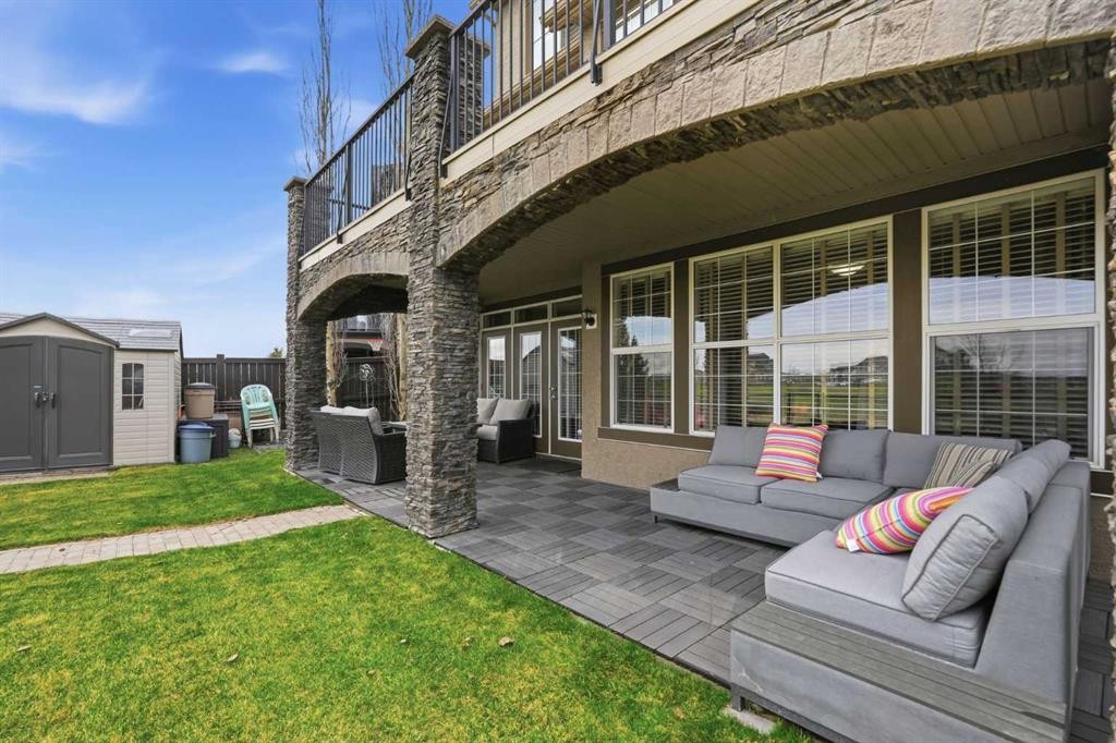 127 Marquis Grove Se, Calgary, AB - Outdoor With Deck Patio Veranda