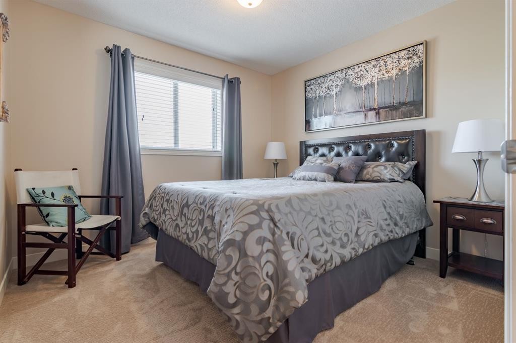 6 Cranwell Link Se, Calgary, AB - Indoor Photo Showing Bedroom