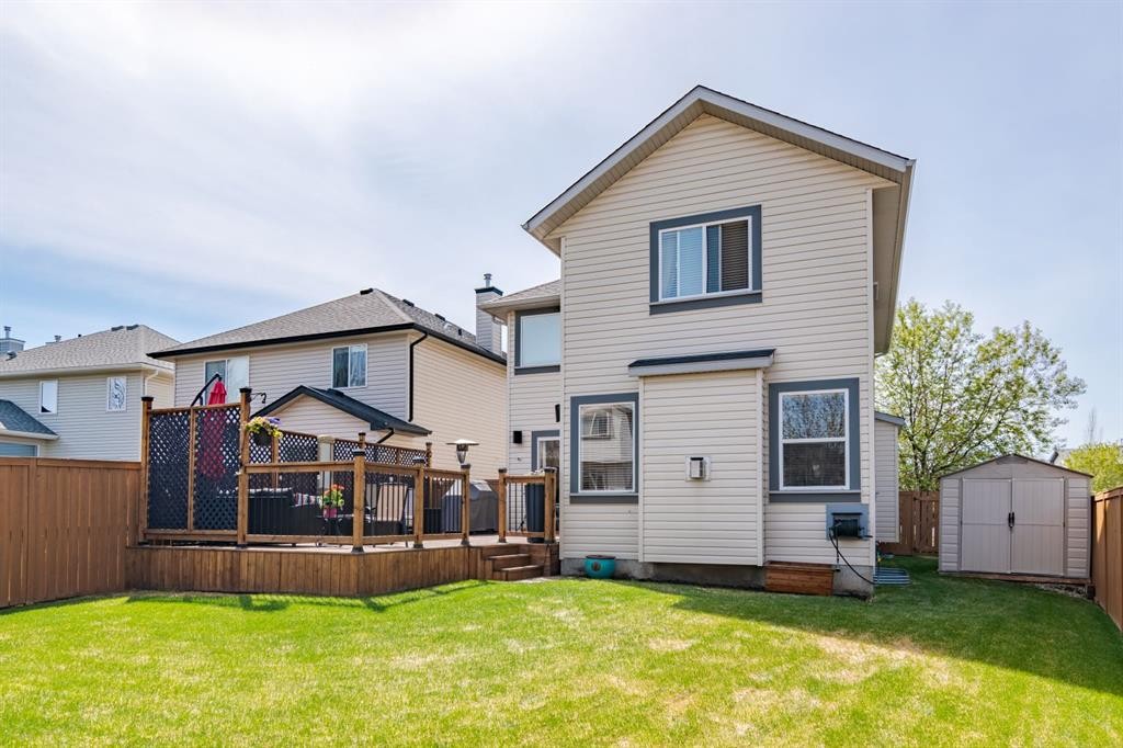 6 Cranwell Link Se, Calgary, AB - Outdoor With Deck Patio Veranda With Exterior