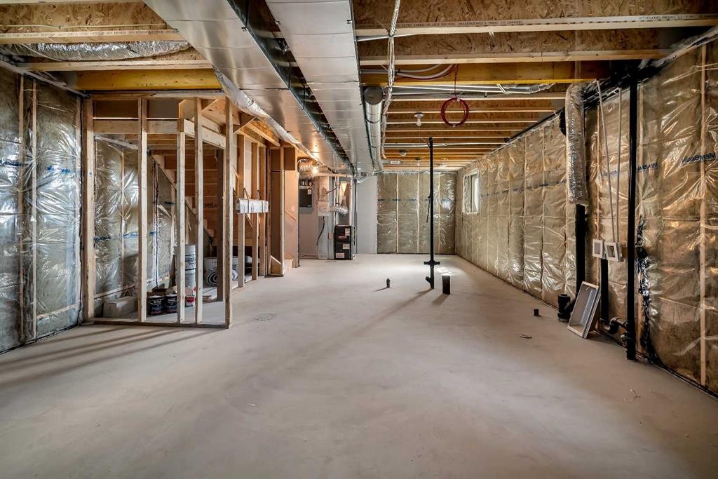 541 Bayview Street Sw, Airdrie, AB - Indoor Photo Showing Basement