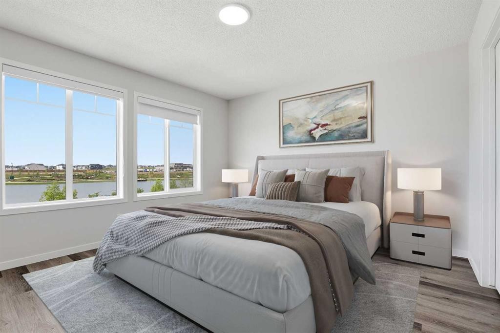 352 Dawson Drive, Chestermere, AB - Indoor Photo Showing Bedroom