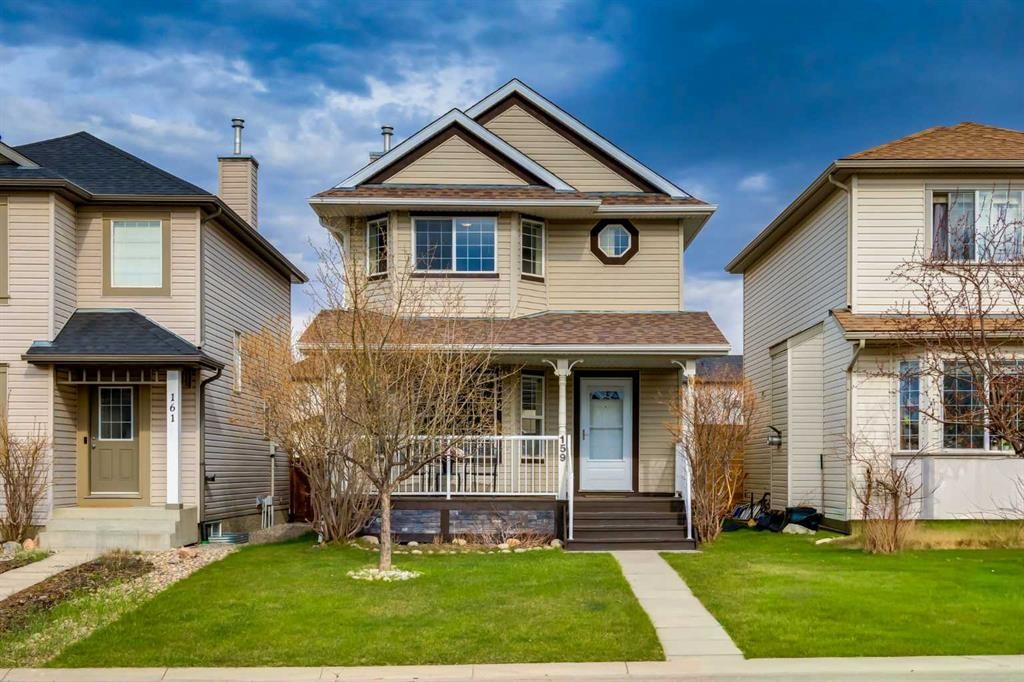 159 Cimarron Grove Crescent, Okotoks, AB - Outdoor With Deck Patio Veranda With Facade