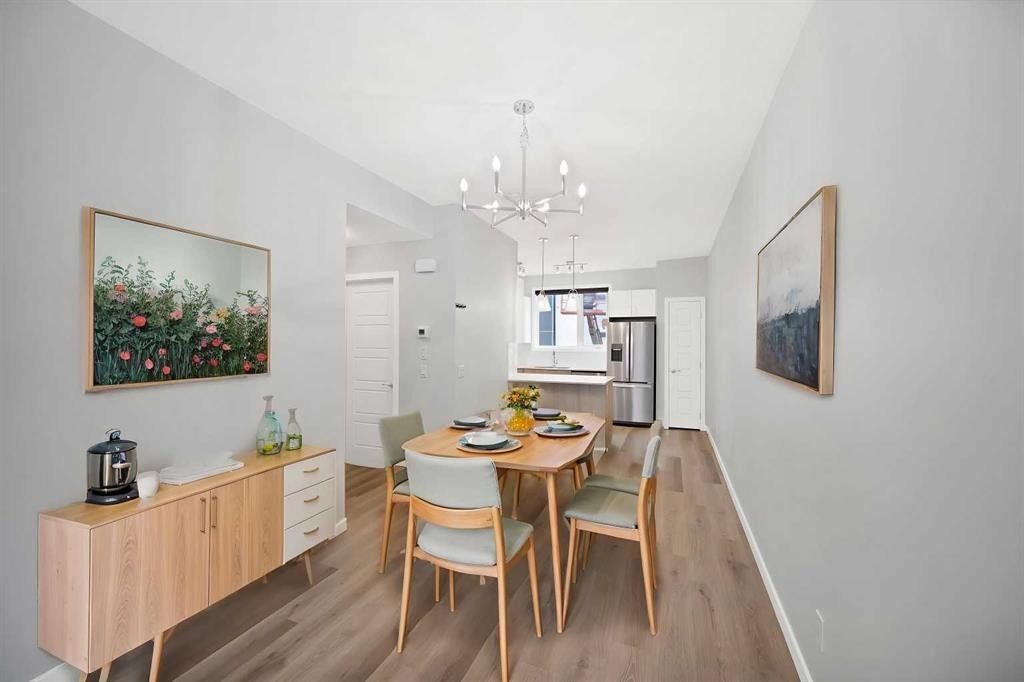 411-301 Redstone Boulevard Ne, Calgary, AB - Indoor Photo Showing Dining Room