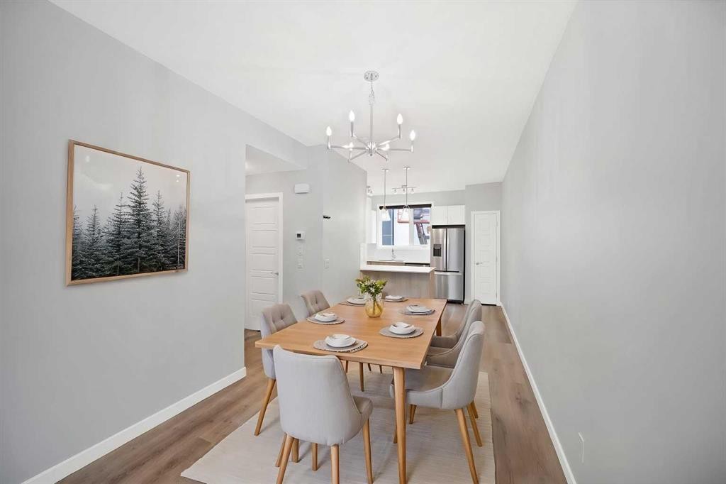 411-301 Redstone Boulevard Ne, Calgary, AB - Indoor Photo Showing Dining Room