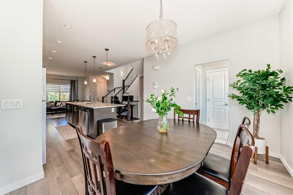 151 Copperpond Rise Se, Calgary, AB - Indoor Photo Showing Dining Room