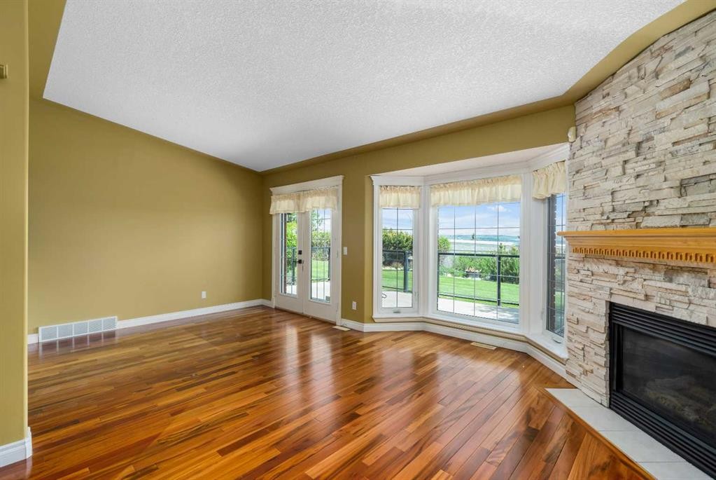 35 Prominence Path Sw, Calgary, AB - Indoor With Fireplace