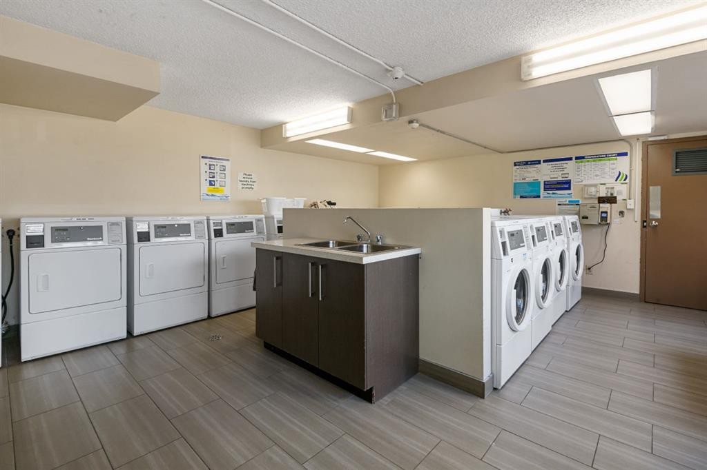 210-111 14 Avenue Se, Calgary, AB - Indoor Photo Showing Laundry Room