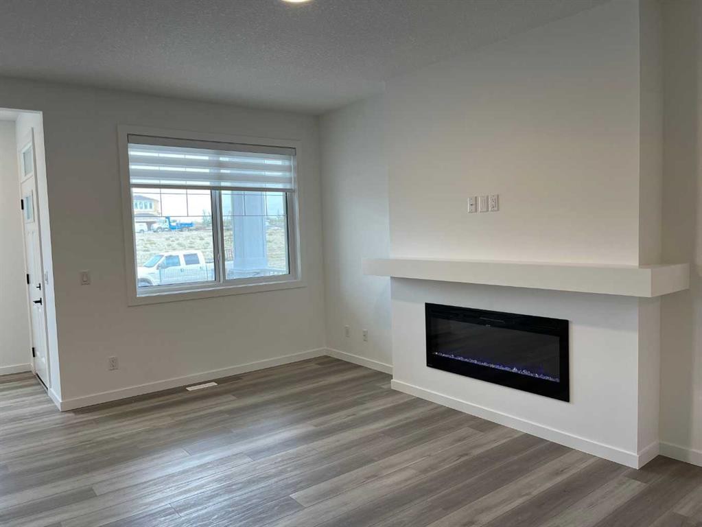 49 Legacy Point Terrace Se, Calgary, AB - Indoor Photo Showing Living Room With Fireplace