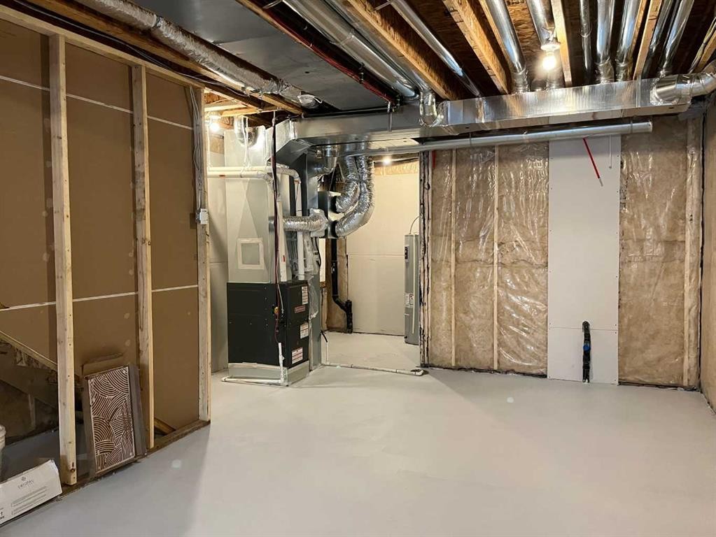 49 Legacy Point Terrace Se, Calgary, AB - Indoor Photo Showing Basement