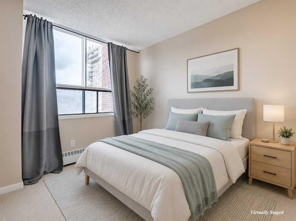 1002-145 Point Drive Nw, Calgary, AB - Indoor Photo Showing Bedroom