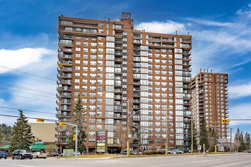 1002-145 Point Drive Nw, Calgary, AB - Outdoor With Balcony With Facade