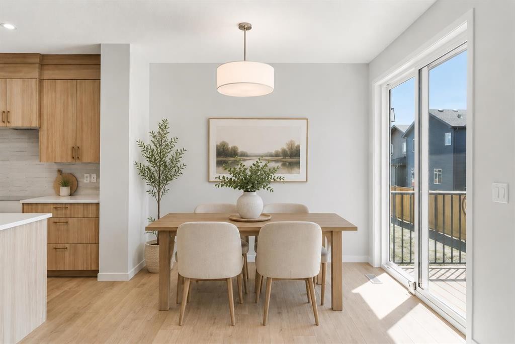 53 Snowberry Common Se, Calgary, AB - Indoor Photo Showing Dining Room