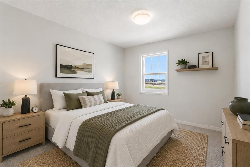53 Snowberry Common Se, Calgary, AB - Indoor Photo Showing Bedroom