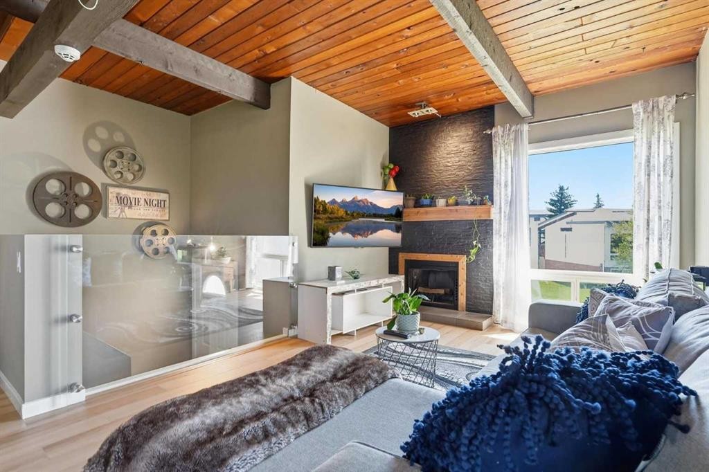 416 Pinemont Gate Ne, Calgary, AB - Indoor With Fireplace