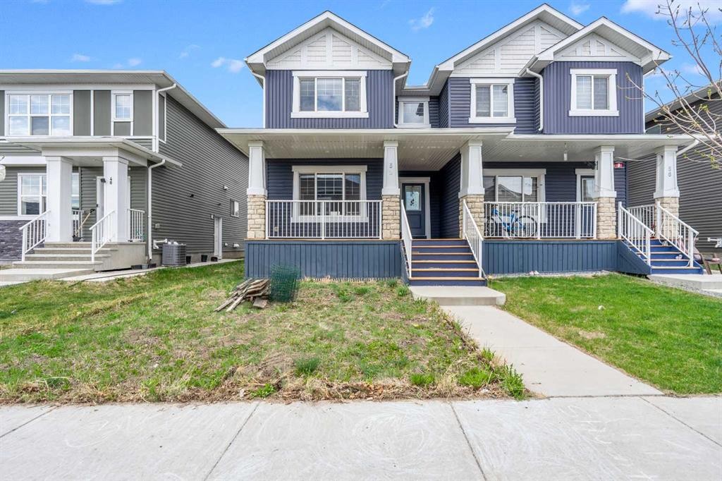 52 Red Embers Manor Ne, Calgary, AB - Outdoor With Deck Patio Veranda With Facade