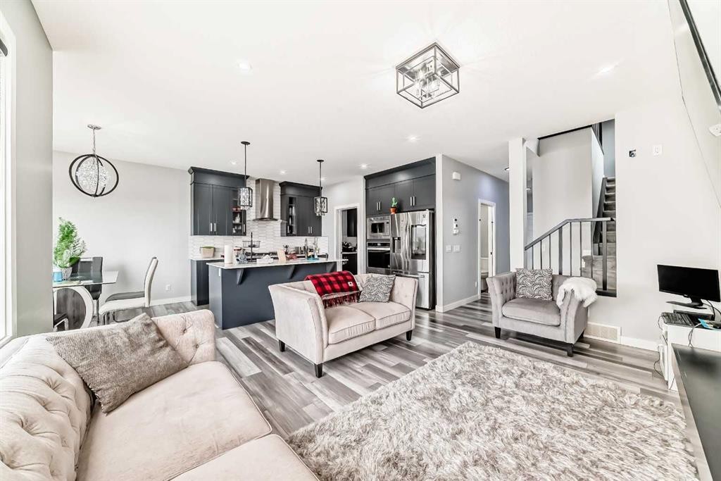 123 Red Sky Crescent Ne, Calgary, AB - Indoor Photo Showing Living Room