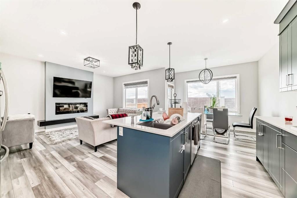 123 Red Sky Crescent Ne, Calgary, AB - Indoor Photo Showing Kitchen With Upgraded Kitchen